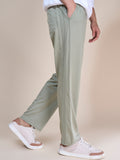 Jinxer Men Side Striped wide leg Fit Trackpants Sage