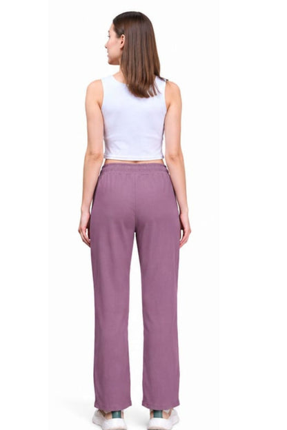 Women's High Rise Waffle Knit Track Pants-Primrose
