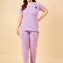 Cotton Nightsuit For Women - Pyjama Set -Lilac Blush