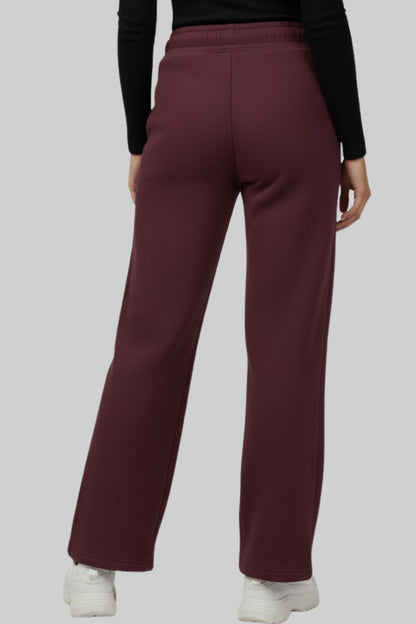 Cupid Warm Fleece Straight Pants-Winter Wear