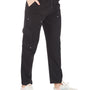 Plus Size Winters Cozy Fleece Cargo Pants For Women - Black