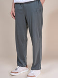 Jinxer Men Side Striped wide leg Fit Trackpants Olive Green