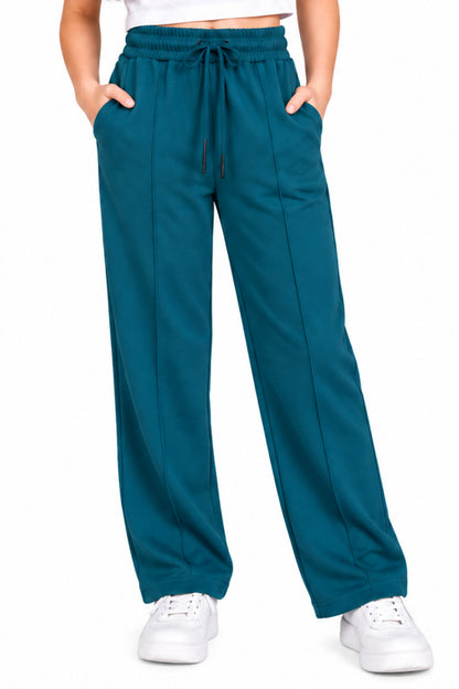 Girls' Relaxed Fit Cotton Track Pants for 11–14 Years
