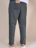 Jinxer Men Side Striped wide leg Fit Trackpants Olive Green