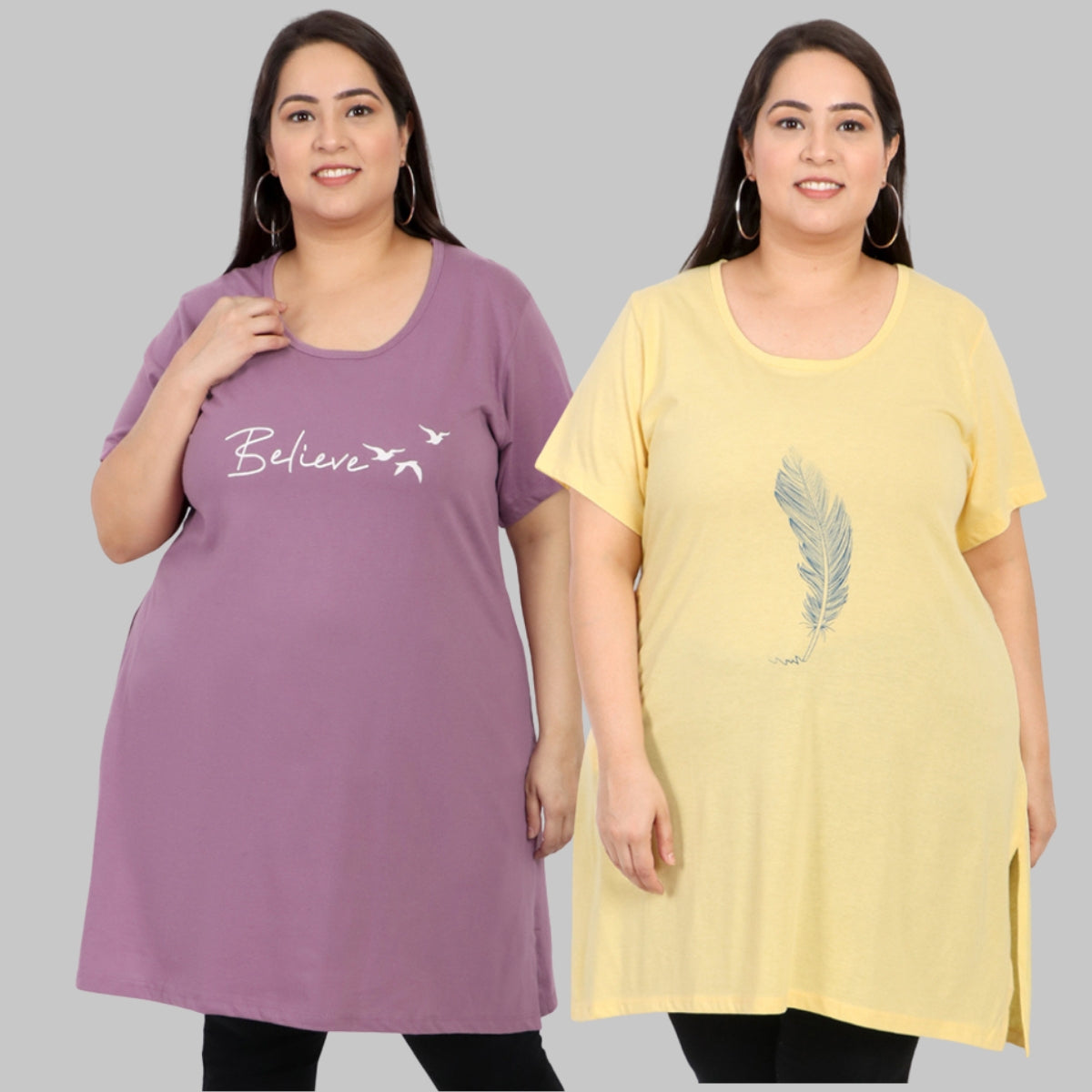 Plus Size Long T-shirts For Women