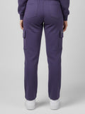 Plus Size Winters Cozy Fleece Cargo Pants For Women - Lavender