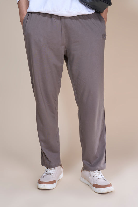 Jinxer Men Side Striped wide leg Fit Trackpants Cambridge Brown