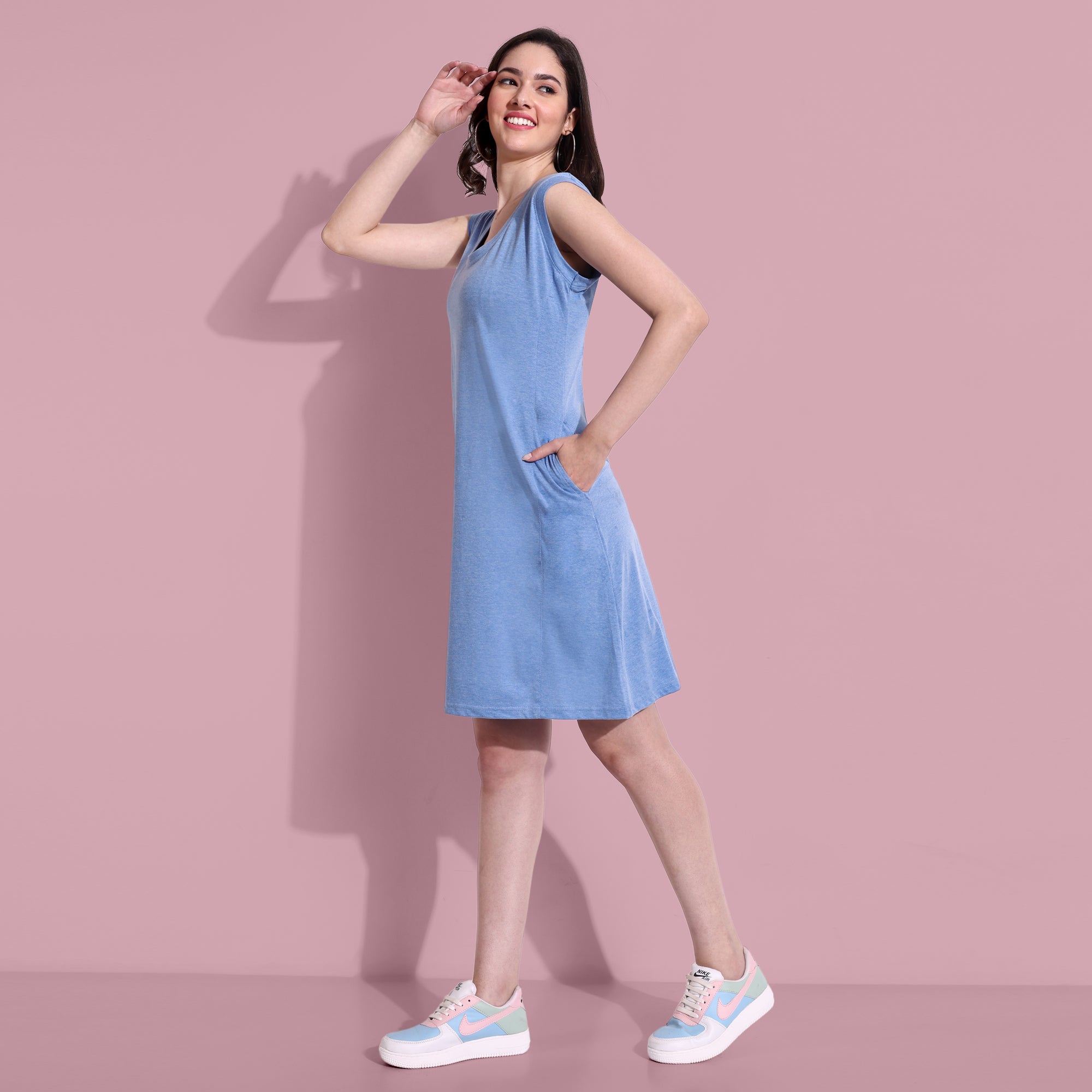 StyleStone Women Blue Denim Shirt Dress Price in India, Full Specifications  & Offers | DTashion.com