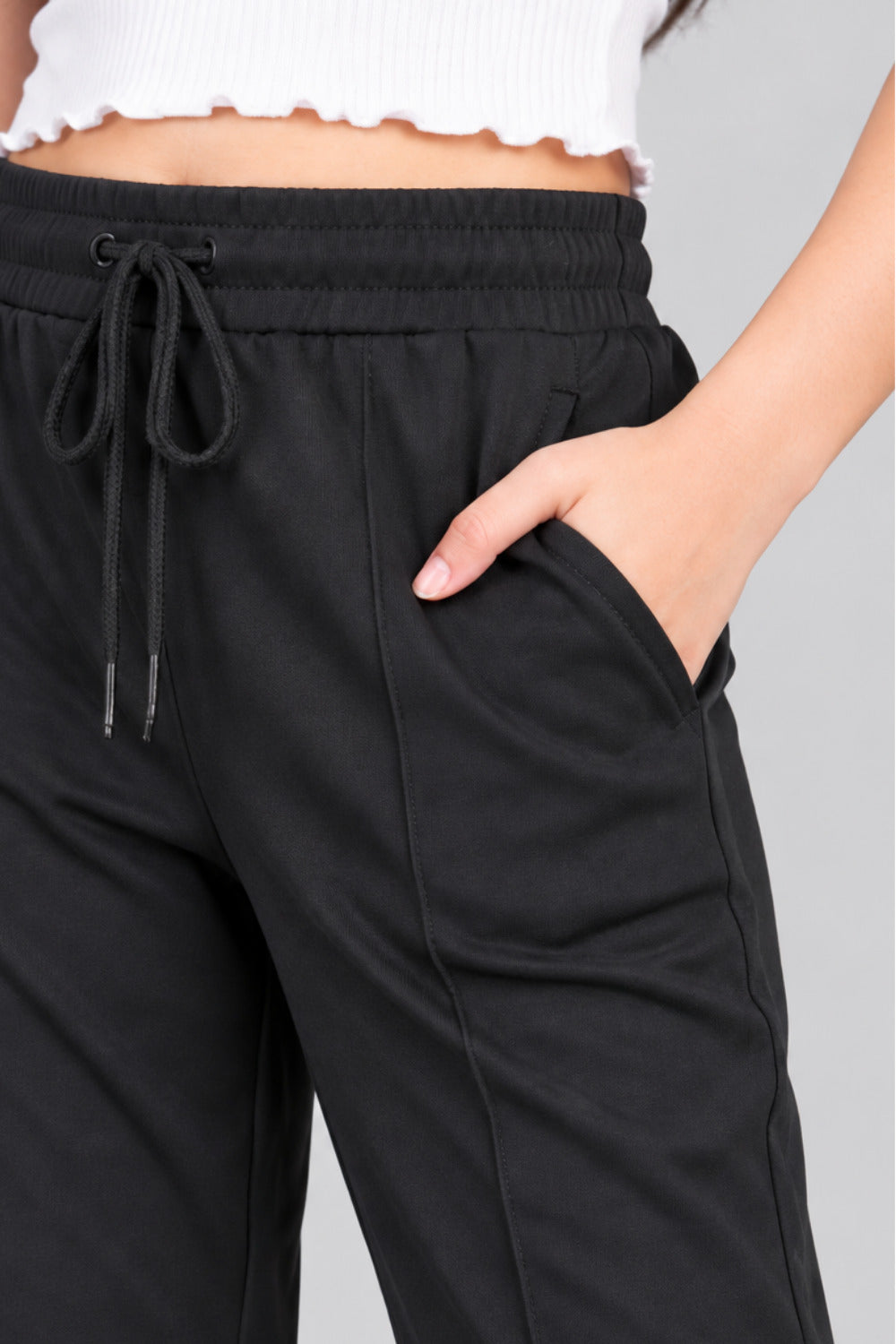 Girls' Relaxed Fit Cotton Track Pants for 11–14 Years