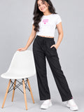 Girls' Relaxed Fit Cotton Track Pants for 11–14 Years