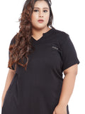 Longline Cotton T-Shirt for Women