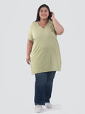 Half Sleeves Long Top For Women