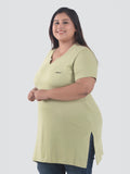 V Neck Long Top For Ladies