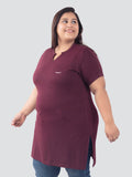 Side Cuts Designs Long Top For Women 