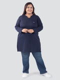 V Neck Plain Tops For Ladies