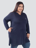Longline Tops With Side Cuts Pockets