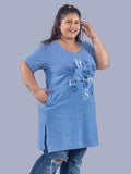 Cotton Printed Long T-shirts For Women 