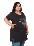 Buy Black Long Tops For Women