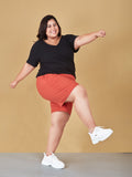 Stretchable Cotton Short for Curvy Women 