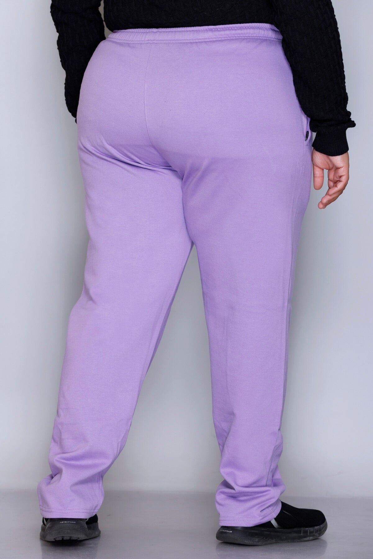 Winter Wear Warm Fleece Lowers For Women- Lilac Blush