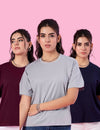 Cupid Cotton Oversize Fit T-Shirt for Women & Girls (Combo of 3)