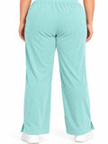Women’s Ribbed Knit Track Pants / Relaxed Lounge Joggers with Drawstring