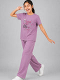 Girls Cotton T-Shirt & Pajama Set Soft Co-Ord Outfit for Kids (9-12 Years)