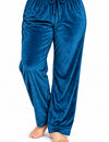 Winter Cotton Velour Pyjamas For Women -Blue Velvet