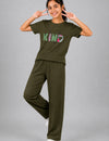 Girls Cotton T-Shirt & Pajama Set Soft Co-Ord Outfit for Kids (9-12 Years)