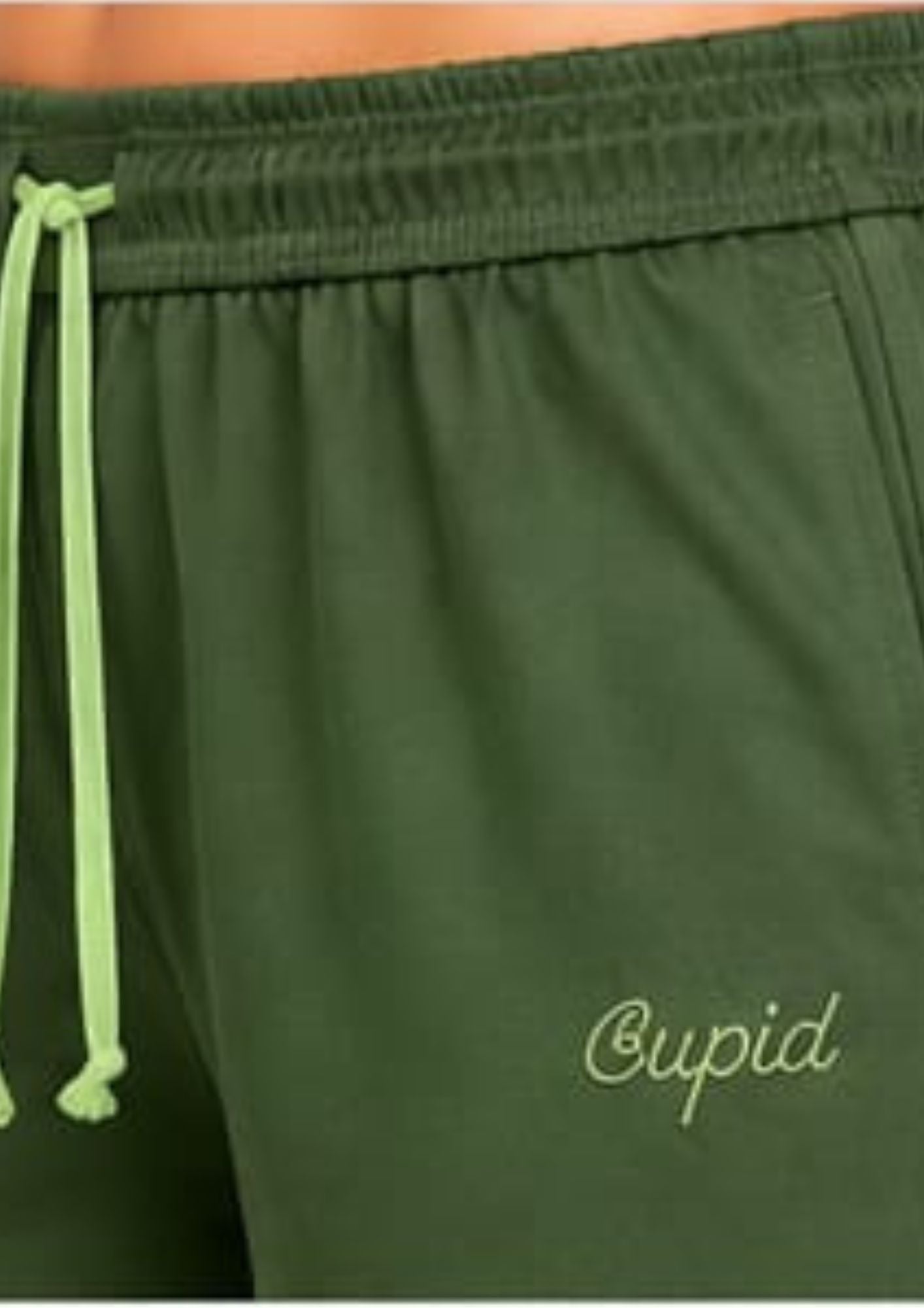 Women Smart Straight Fit Easy Wash Cargo Pants-Green