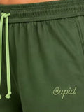 Women Smart Straight Fit Easy Wash Cargo Pants-Green