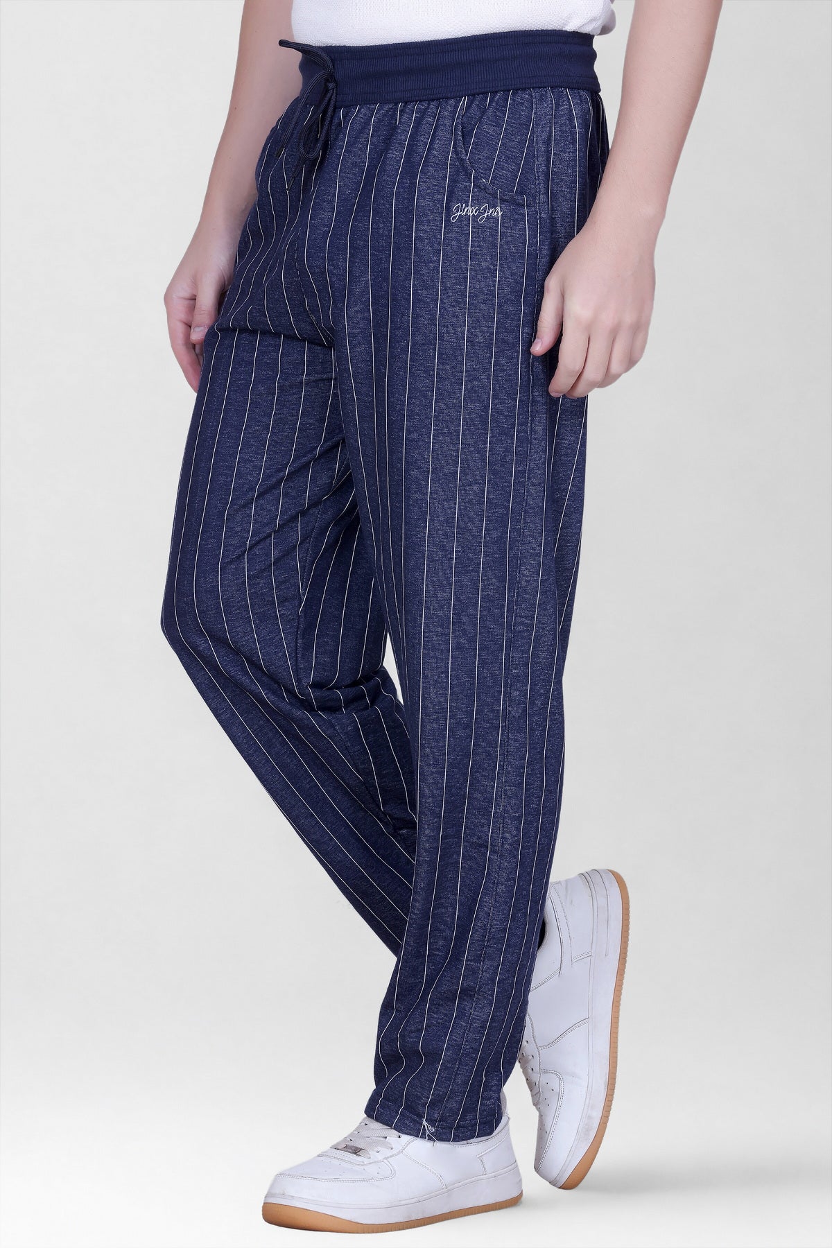 Jinxer Men’s Striped Straight-Fit Cotton Combo of Three Trackpant-
