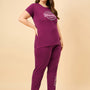 Cotton Nightsuit For Women - Pyjama Set -Purple