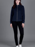 Women’s Winter Fleece Zip-Up Jacket (Stand Collar)