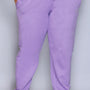 Winter Wear Warm Fleece Lowers For Women- Lilac Blush