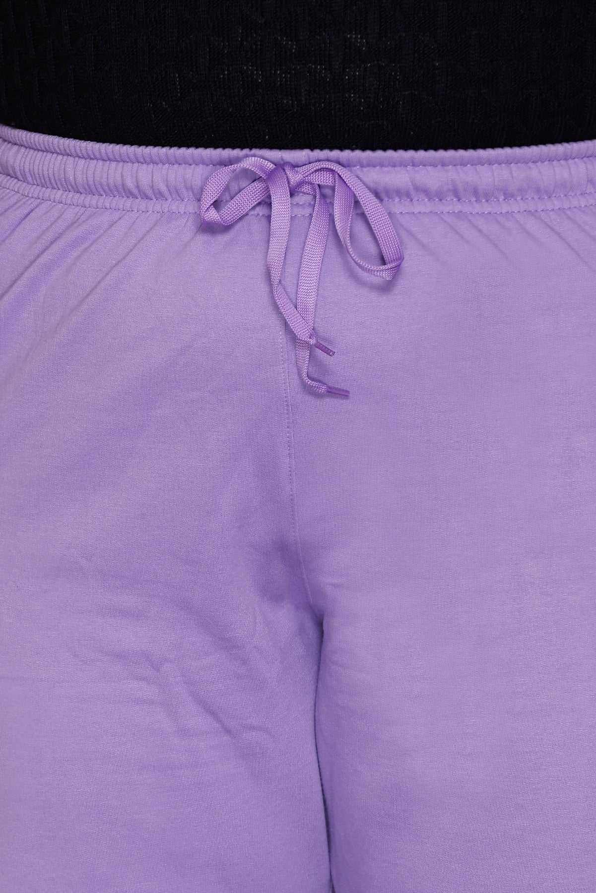 Plus Size Winters Cozy Fleece Track Pants For Women - Lavender