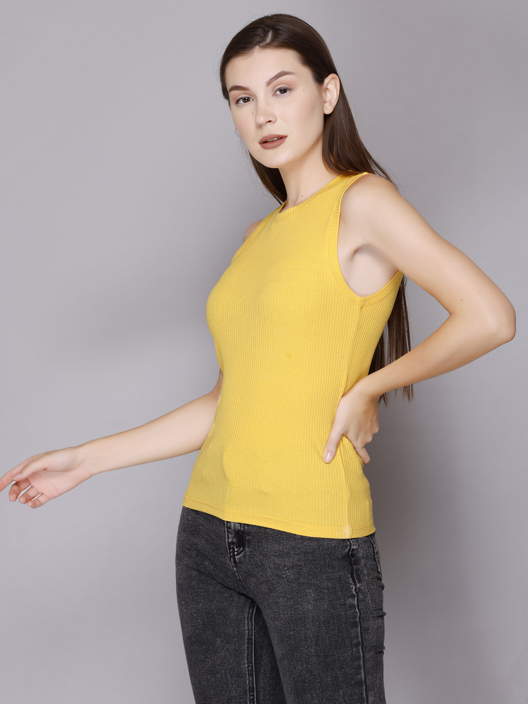 Stylish Modish Rib Tank Top For Women Online At Best Prices