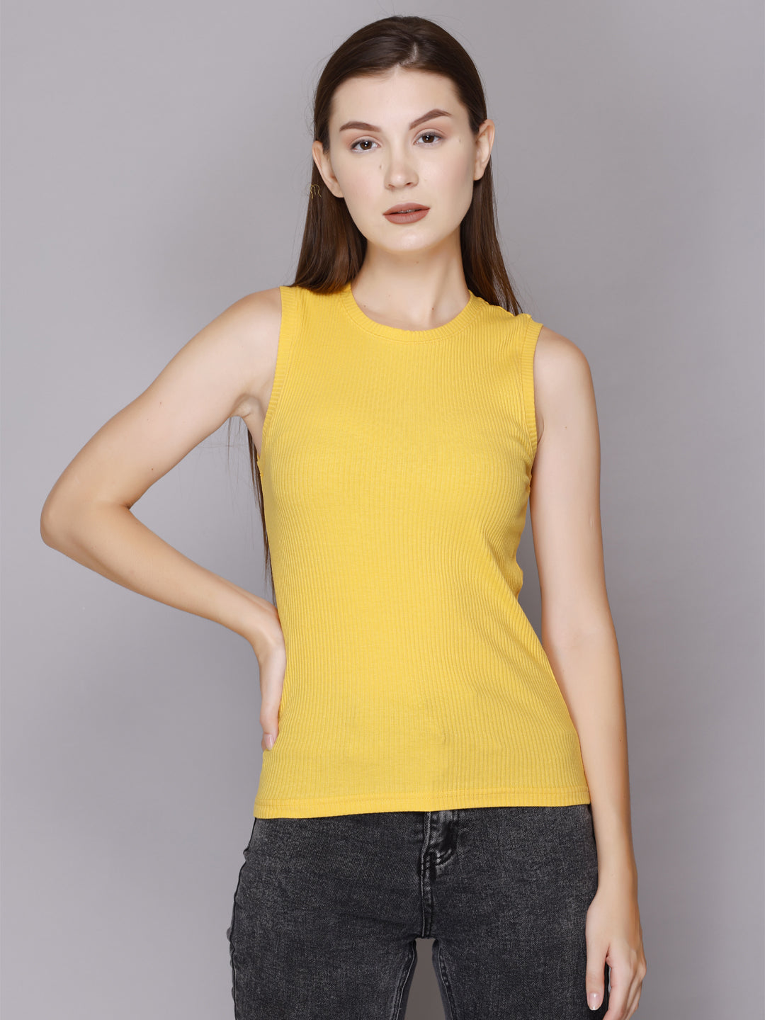 Stylish Modish Rib Tank Top For Women Online At Best Prices
