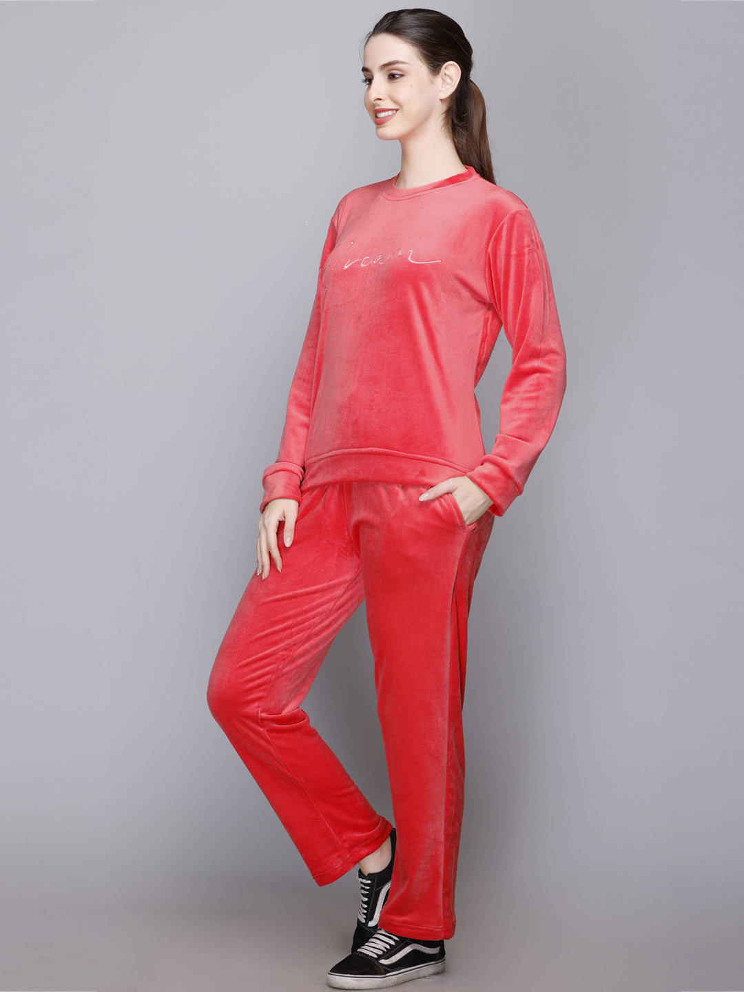 Ladies velour tracksuits hot sale online