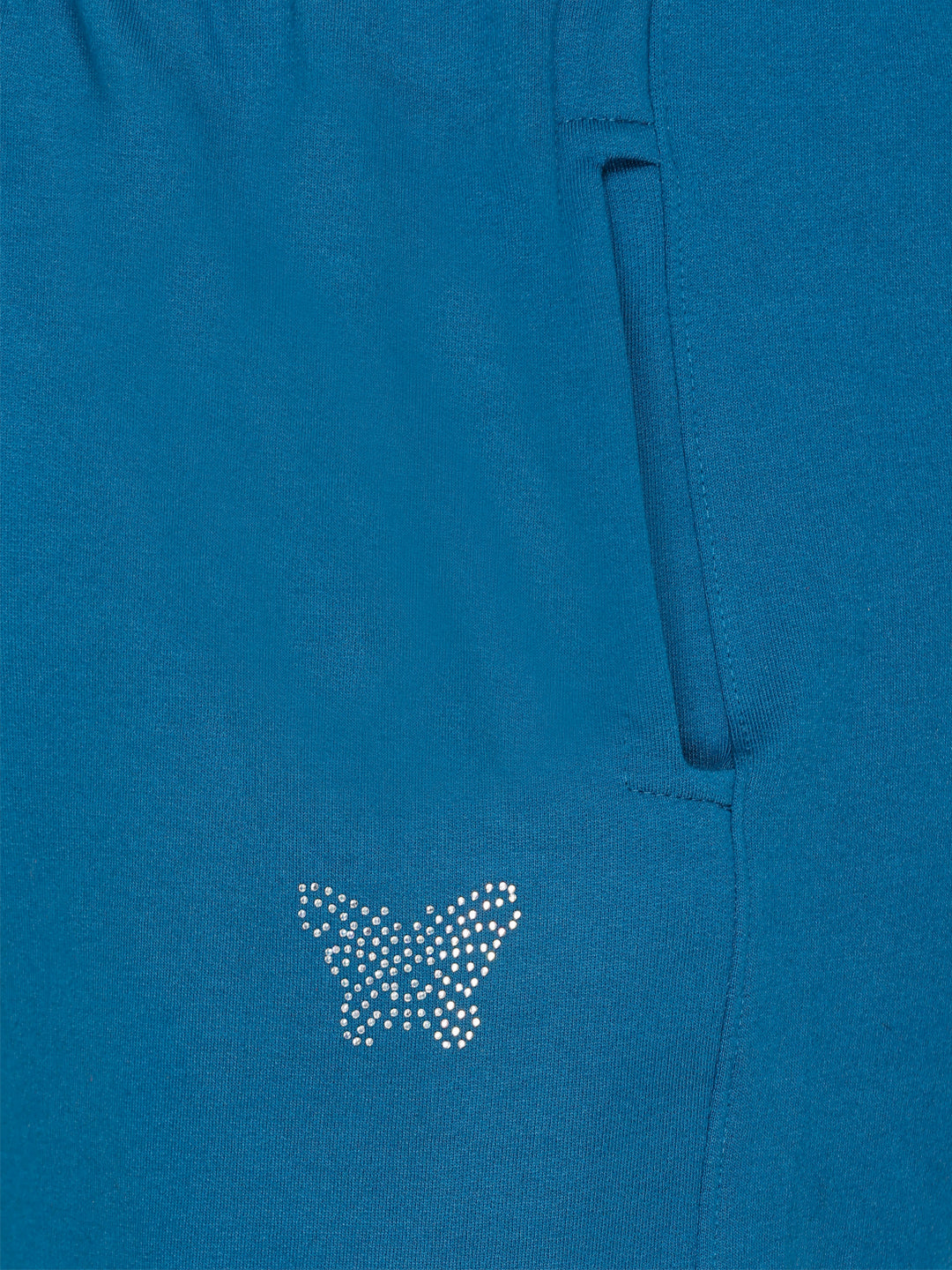 Stylish Teal Blue Winter Fleece Track Pants For Women Online In India