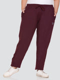 Women's Cotton Track Pants With 2 Zippered Pockets