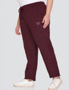 Winter Wear Cozy Fleece Track Pants - Wine