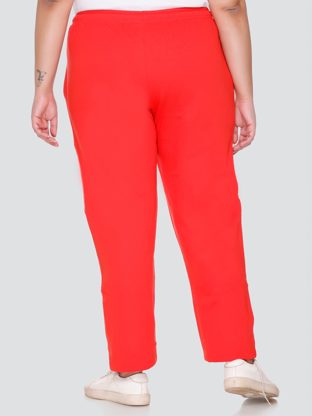 Buy Winter Cotton Wear Fleece Red Track pants/Lowers for Women