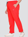 Winter Wear Warm Fleece Track Pants  for Women- Coral Red  (M to 5XL)
