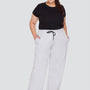 High Rise Cotton Straight Grandma Grey Trackpants (Available in Plus Size)