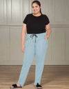 Cotton Track Pants - Relaxed Fit Lounge Pants - Sage