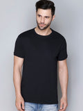 Men's Round Neck Interlock Canvas Cotton T-Shirts