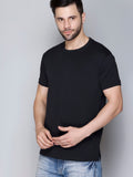 Round Neck Plain Cotton T-shirts For Men 