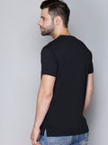 Multicolour Solid Plain Cotton T-shirts For Men 