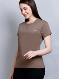 Relaxed Oversized Solid Tee for Women
